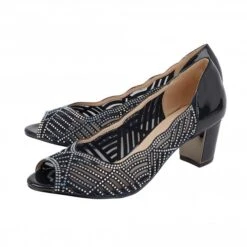 Navy & Diamante Immy Open-Toe Shoes | Lotus -Delux Shoes Shop navy diamante immy open toe shoes lotus p12575 28678 medium