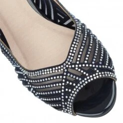 Navy & Diamante Immy Open-Toe Shoes | Lotus -Delux Shoes Shop navy diamante immy open toe shoes lotus p12575 28680 medium