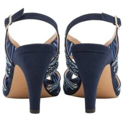Navy & Diamante Natalia Peep Toe Sandals | Lotus -Delux Shoes Shop navy diamante natalia peep toe sandals lotus p12983 30305 medium