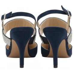 Navy & Diamante Violette Slingback Court Shoes | Lotus -Delux Shoes Shop navy diamante violette slingback court shoes lotus p13725 33059 medium