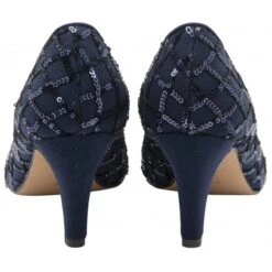 Navy Lucia Patterned Court Shoes | Lotus -Delux Shoes Shop navy lucia patterned court shoes lotus p13499 32258 medium