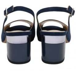 Navy Microfibre Evelyn Slingback Shoes | Lotus -Delux Shoes Shop navy microfibre evelyn slingback shoes lotus p13731 33099 medium