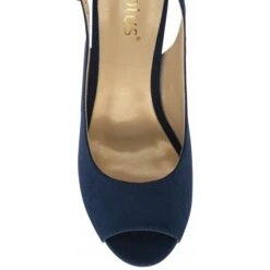 Navy Microfibre Evelyn Slingback Shoes | Lotus -Delux Shoes Shop navy microfibre evelyn slingback shoes lotus p13731 33100 medium