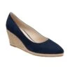 Navy Microfibre Giselle Wedge Shoes | Lotus -Delux Shoes Shop navy microfibre giselle wedge shoes lotus p13213 31133 medium