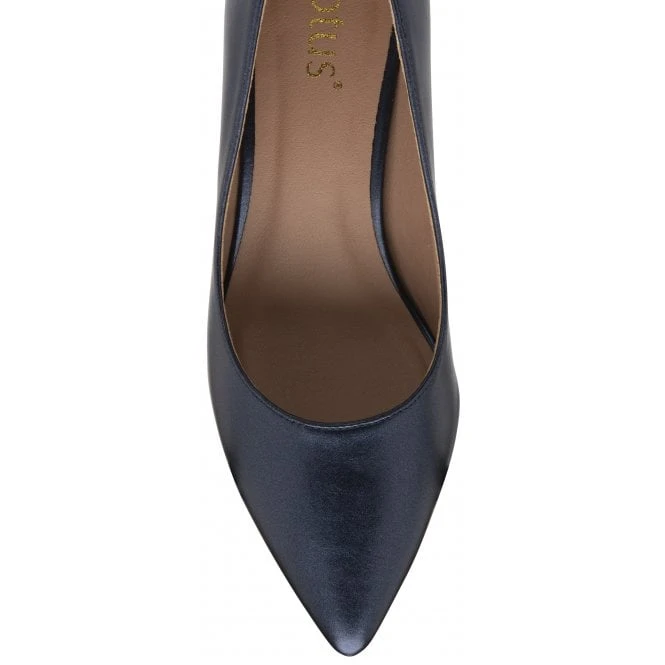 Navy Pearl Rachel Kitten Heel Court Shoes | Lotus 6 Navy Pearl Rachel Kitten Heel Court Shoes | Lotus - Image 4