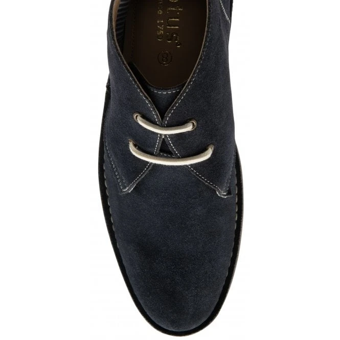 Navy Suede Heyford Lace-Up Desert Boots | Lotus 6 Navy Suede Heyford Lace-Up Desert Boots | Lotus - Image 4