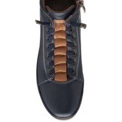 Navy & Tan Leather Frida Ankle Boots | Lotus -Delux Shoes Shop navy tan leather frida ankle boots lotus p13472 32111 medium