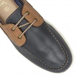 Navy & Tan Leather Weymouth Deck Shoes | Lotus -Delux Shoes Shop navy tan leather weymouth deck shoes lotus p12637 28903 medium