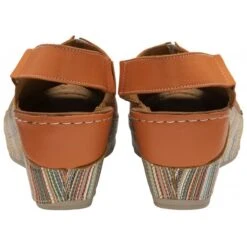 Orange Leather Deniz Wedge Shoes | Lotus -Delux Shoes Shop orange leather deniz wedge shoes lotus p13607 32927 medium