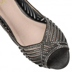 Pewter & Diamante Immy Open-Toe Shoes | Lotus -Delux Shoes Shop pewter diamante immy open toe shoes lotus p12574 28676 medium