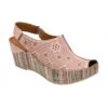 Pink Leather Deniz Wedge Shoes | Lotus -Delux Shoes Shop pink leather deniz wedge shoes lotus p13704 32933 medium