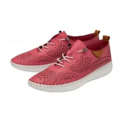 Delux Shoes Shop -Delux Shoes Shop pink leather katya casual shoes lotus p13694 33286 medium