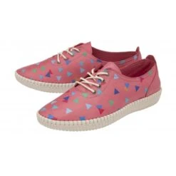 New Products -Delux Shoes Shop pink leather kay lace up shoes lotus p13764 33214 medium