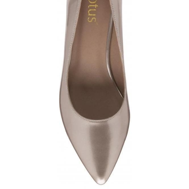 Pink Pearl Patent Rachel Kitten Heel Court Shoes | Lotus 6 Pink Pearl Patent Rachel Kitten Heel Court Shoes | Lotus - Image 4