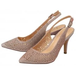 New Products -Delux Shoes Shop pink textile lyla slingback court shoes lotus p12986 30260 medium