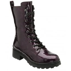 Purple Patent Delaney Mid-Calf Boots | Lotus