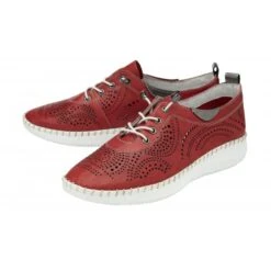 Delux Shoes Shop -Delux Shoes Shop red leather katya casual shoes lotus p13264 31286 medium