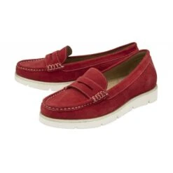 Red Suede Asher Loafers | Lotus -Delux Shoes Shop red suede asher loafers lotus p13314 31617 medium