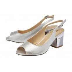 New Products -Delux Shoes Shop silver evelyn slingback shoes lotus p13732 33102 medium
