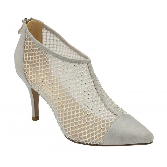 Silver Textile Alexandra Shoe-Boots | Lotus 3 Silver Textile Alexandra Shoe-Boots | Lotus