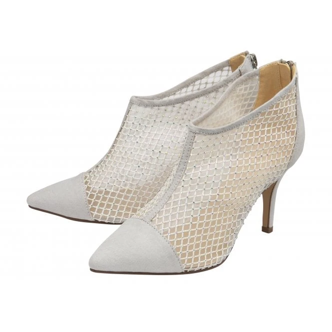Silver Textile Alexandra Shoe-Boots | Lotus 4 Silver Textile Alexandra Shoe-Boots | Lotus - Image 2