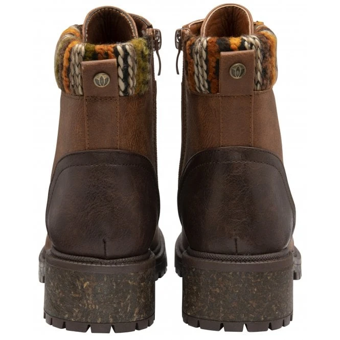 Tan Hickory Zip-Up Ankle Boots | Lotus 5 Tan Hickory Zip-Up Ankle Boots | Lotus - Image 3