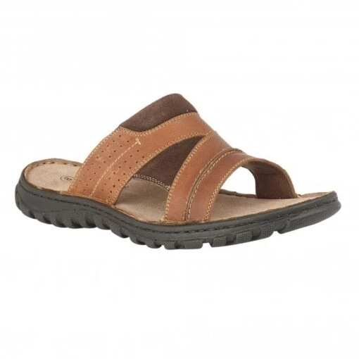 Tan Leather Cole Mule Sandals | Lotus -Delux Shoes Shop tan leather cole mule sandals lotus p12142 26924 medium