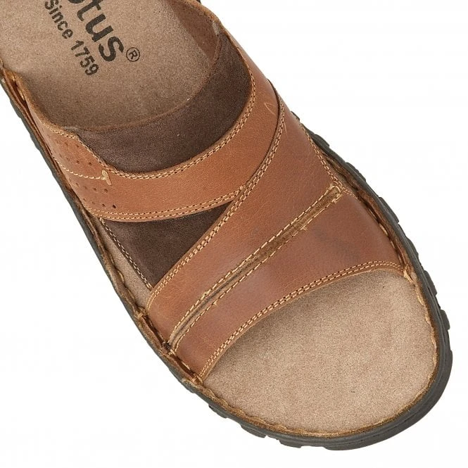 Tan Leather Cole Mule Sandals | Lotus 6 Tan Leather Cole Mule Sandals | Lotus - Image 4
