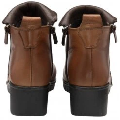 Tan Leather Cordelia Wedge Ankle Boots | Lotus -Delux Shoes Shop tan leather cordelia wedge ankle boots lotus p13503 31998 medium