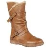 Tan Leather Jolanda Mid-Calf Boots | Lotus