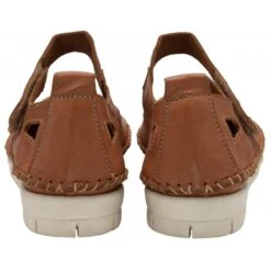 Tan Leather Keryn Flat Shoes | Lotus -Delux Shoes Shop tan leather keryn flat shoes lotus p13751 33311 medium