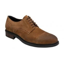 Tan Suede Lexton Lace-Up Shoes | Lotus