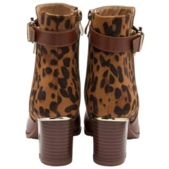 Tan Textile & Leopard-Print Monica Heeled Ankle Boots | Lotus 8 Tan Textile & Leopard-Print Monica Heeled Ankle Boots | Lotus -Delux Shoes Shop tan textile leopard print monica heeled ankle boots lotus p13481 32294 medium
