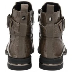 Taupe & Croc-Print Laurel Ankle Boots | Lotus -Delux Shoes Shop taupe croc print laurel ankle boots lotus p13443 32234 medium