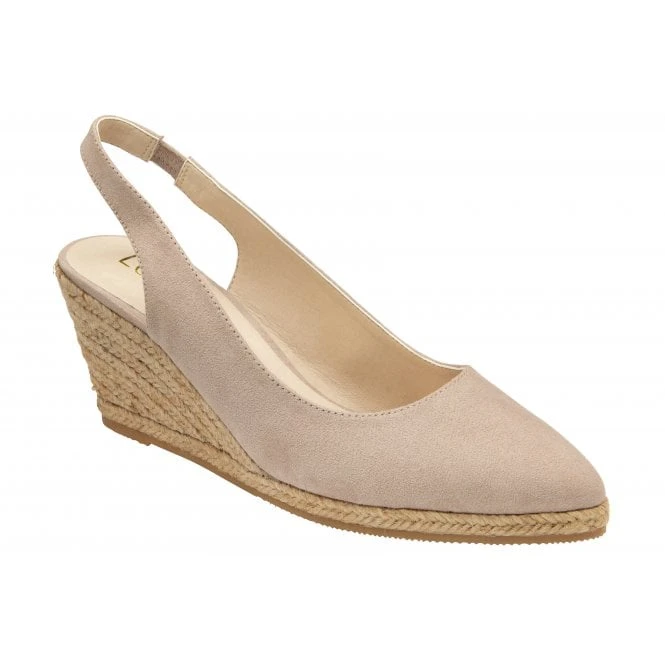 Taupe Microfibre Gigi Wedge Espadrilles | Lotus 3 Taupe Microfibre Gigi Wedge Espadrilles | Lotus
