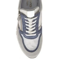 White & Blue Leather Sammie Casual Trainers | Stressless By Lotus -Delux Shoes Shop white blue leather sammie casual trainers stressless by lotus p13728 33080 medium