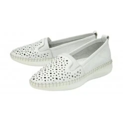 White Leather Francesca Slip-On Shoes | Lotus 7 White Leather Francesca Slip-On Shoes | Lotus -Delux Shoes Shop white leather francesca slip on shoes lotus p13268 31270 medium