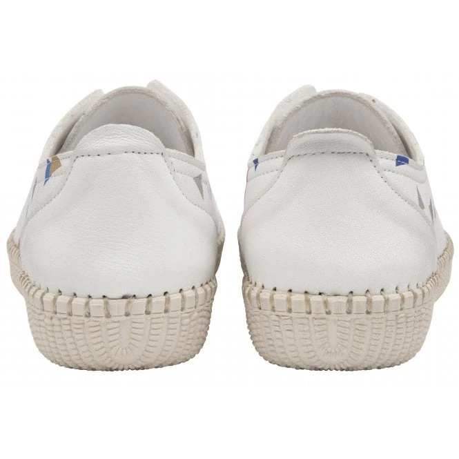 White Leather Kay Lace-Up Shoes | Lotus 5 White Leather Kay Lace-Up Shoes | Lotus - Image 3