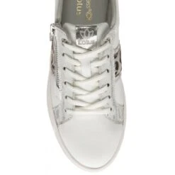 White & Leopard-Print Leather Sahara Zip-Up Trainers | Stressless By Lotus -Delux Shoes Shop white leopard print leather sahara zip up trainers stressless by lotus p13765 33208 medium