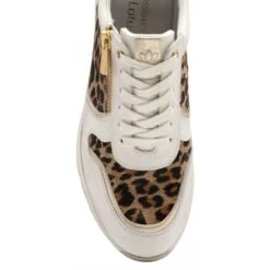 White & Leopard-Print Shola Zip-Up Casual Trainers | Stressless By Lotus 9 White & Leopard-Print Shola Zip-Up Casual Trainers | Stressless By Lotus -Delux Shoes Shop white leopard print shola zip up casual trainers stressless by lotus p12989 30438 medium