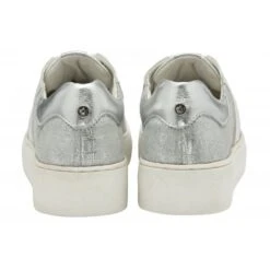 White & Silver Croc-Print Leather Simone Casual Trainers | Stressless By Lotus -Delux Shoes Shop white silver croc print leather simone casual trainers stressless by lotus p13315 31622 medium